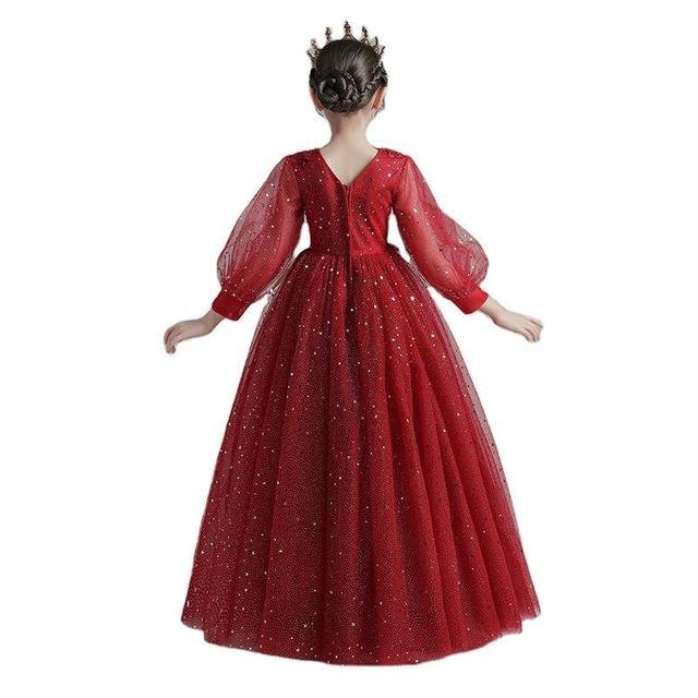 Girl-Long-Shiny-Stars-Embelissed-Body-Cuff-Sleeves-Long-Wine-Red-Gown-13.jpg