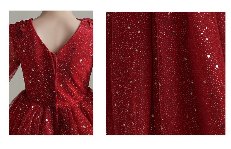 Girl-Long-Shiny-Stars-Embelissed-Body-Cuff-Sleeves-Long-Wine-Red-Gown-4.jpg